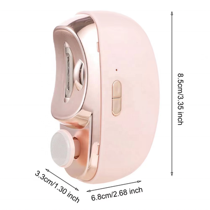 Coupe-ongles électrique, tondeuse à ongles automatique 2 en 1 avec polissage