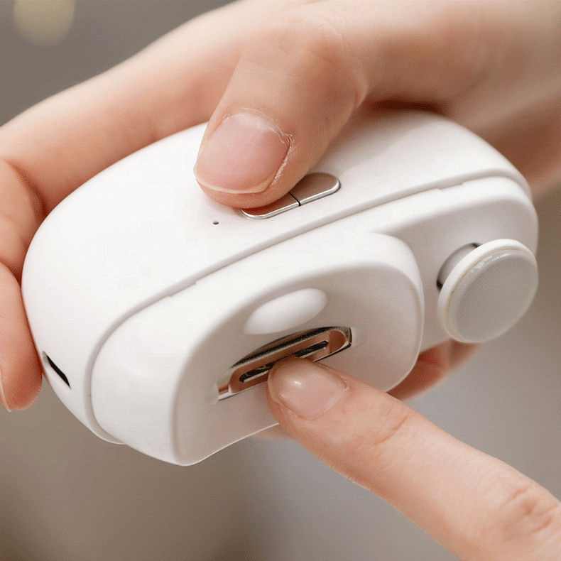 Coupe-ongles électrique, tondeuse à ongles automatique 2 en 1 avec polissage